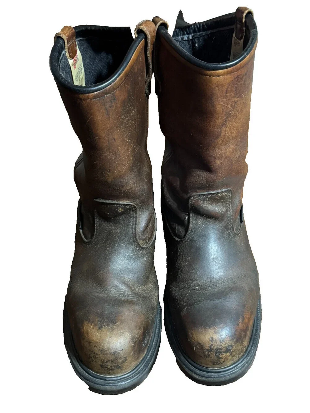 Red Wing Mens Pecos 4445 Steel Toe Boots 12 E2 Vintage USA Made 2008 Distressed